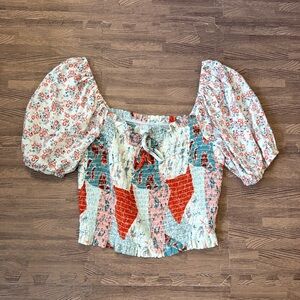 WHITEROOM + CACTUS MULTI-COLOR TOP SIZE SMALL